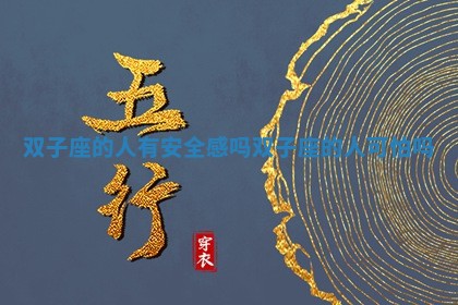 双子座 💷 的人有安全感吗 🏤 双子座的人可怕吗