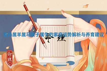 爸 ? 妈属羊属马孩子 ? 属牛的家庭运势解析与养育建议