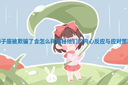 狮子座 📚 被欺骗了会怎么样 👴 揭秘他们的内心反应与应对策略